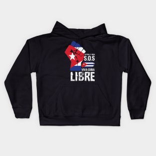 Viva Cuba Libre! Patria Y Vida! Kids Hoodie